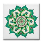 fourth_chakra_with_petals_tile_coaster